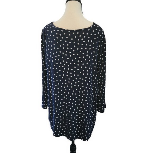 Chico's Dots Keyhole Top - Large - Picture 4 of 6